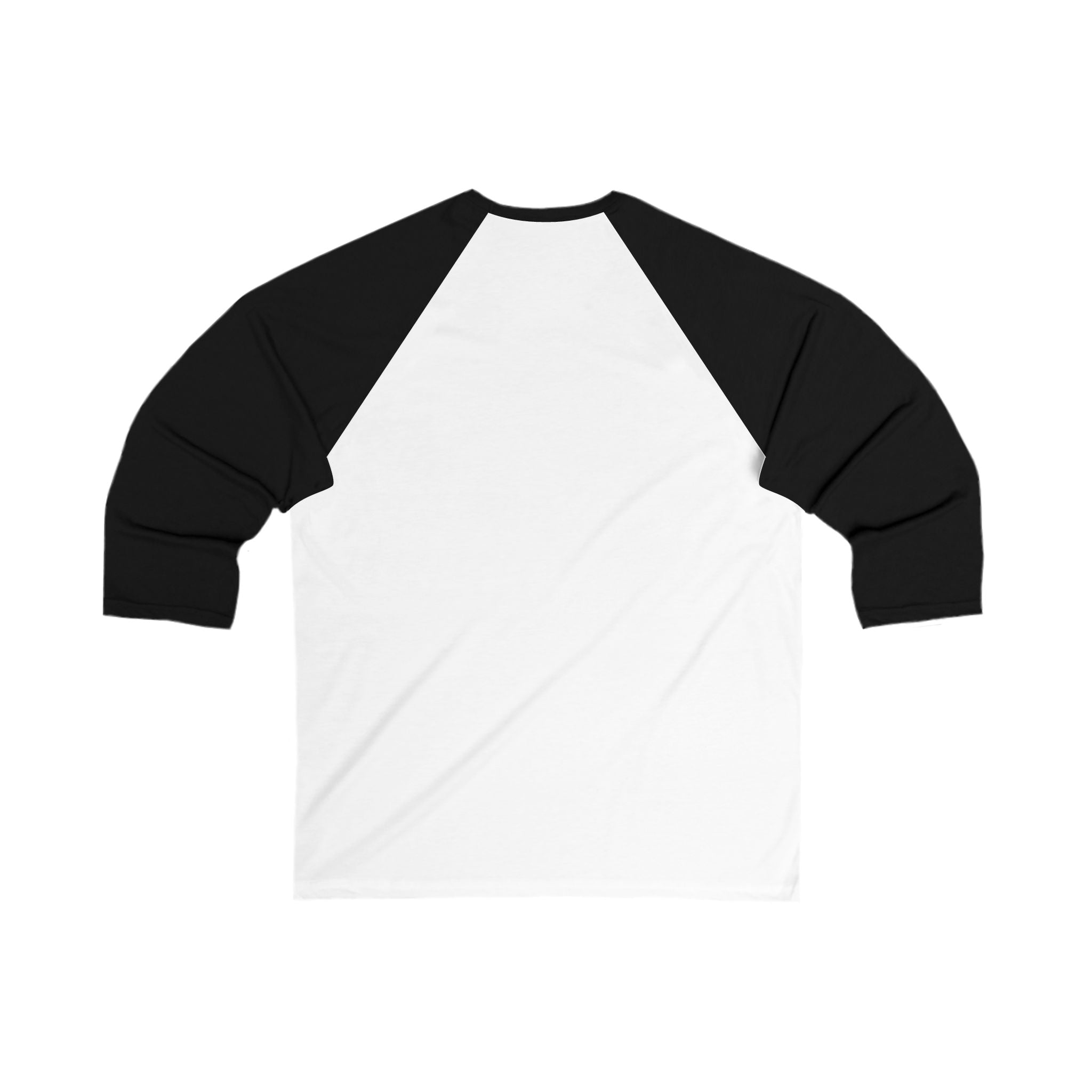 Black and white long-sleeve shirt on a white background