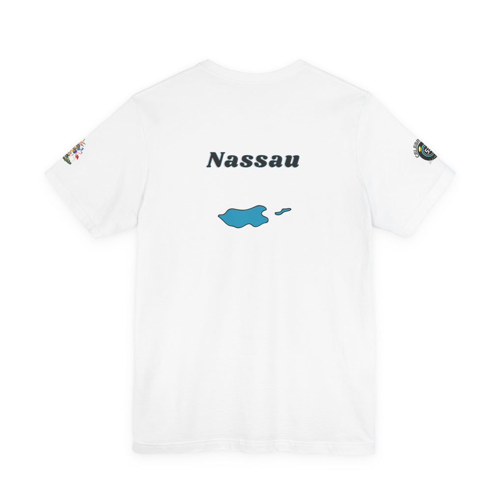 Nassau Bahamas Flag T‑Shirt — Nassau Island Map Tee