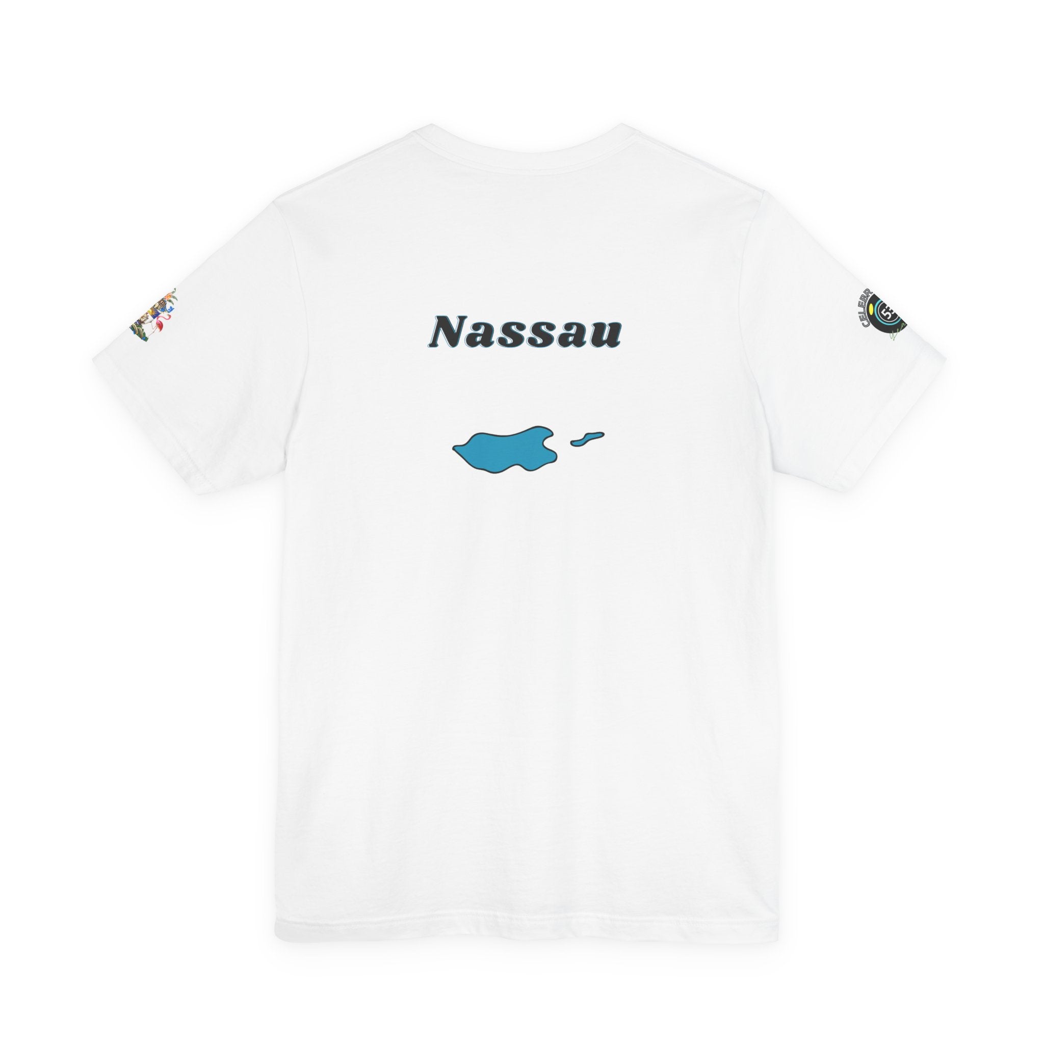 Nassau Bahamas Flag T‑Shirt — Nassau Island Map Tee