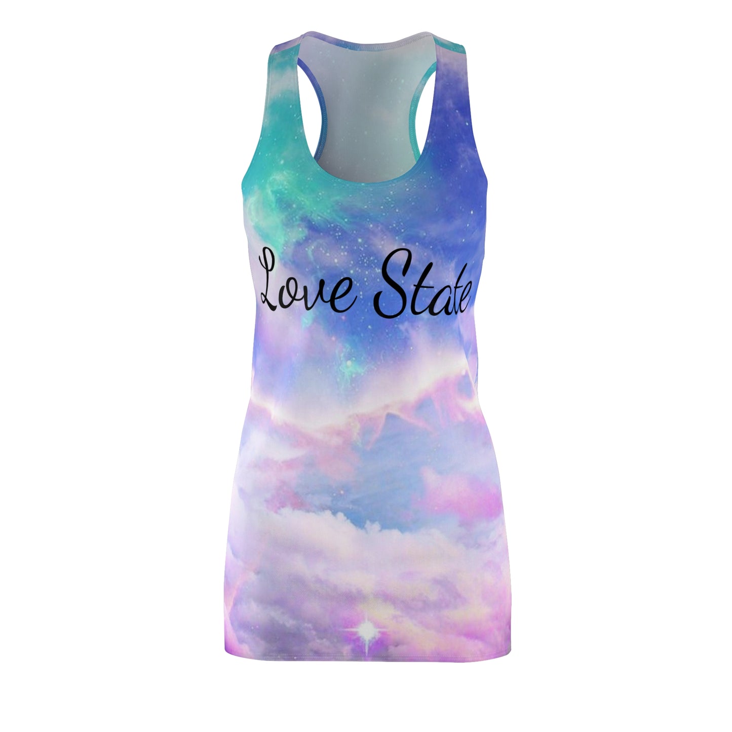 Women's Cut & Sew Racerback Dress (AOP)