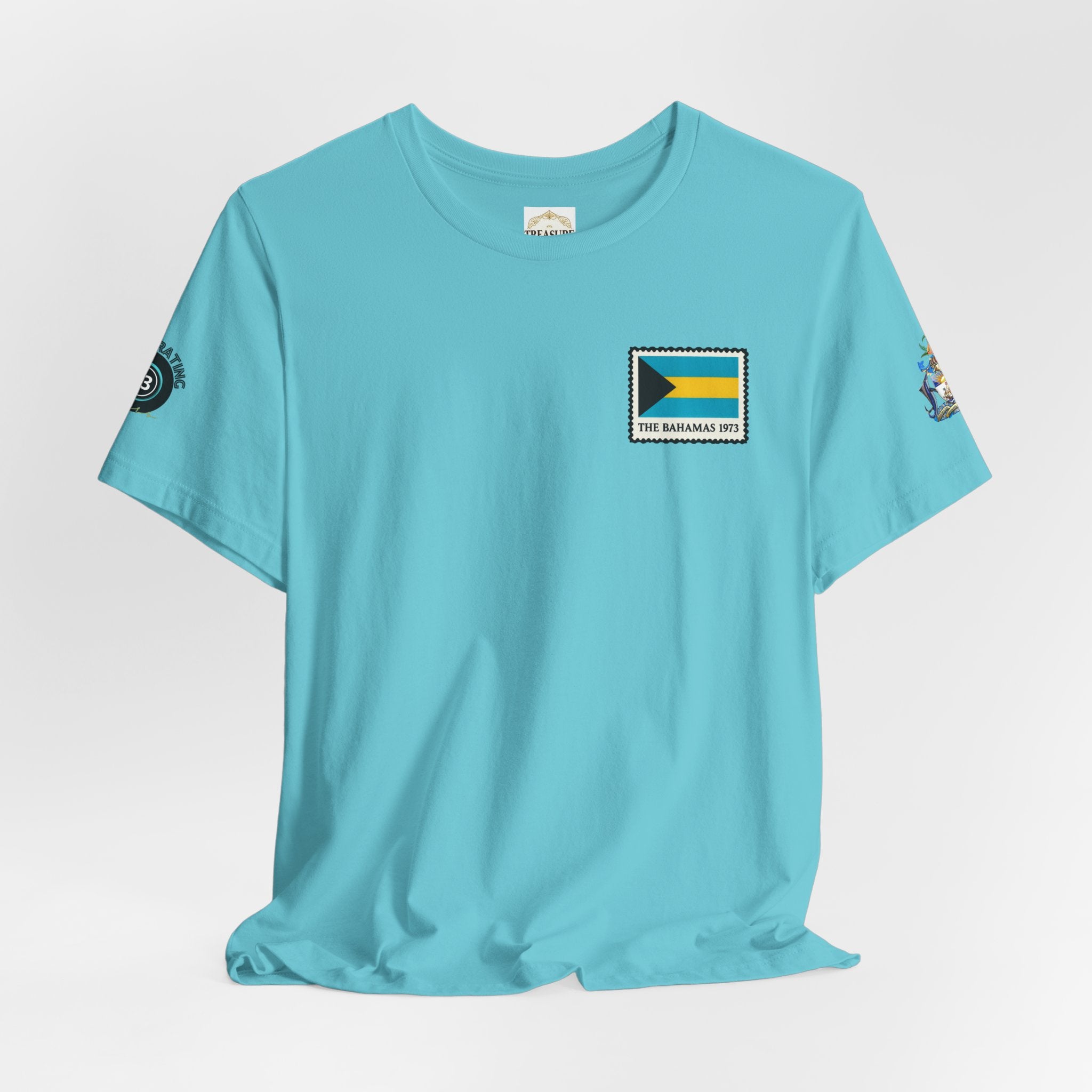 Nassau Bahamas Flag T‑Shirt — Nassau Island Map Tee