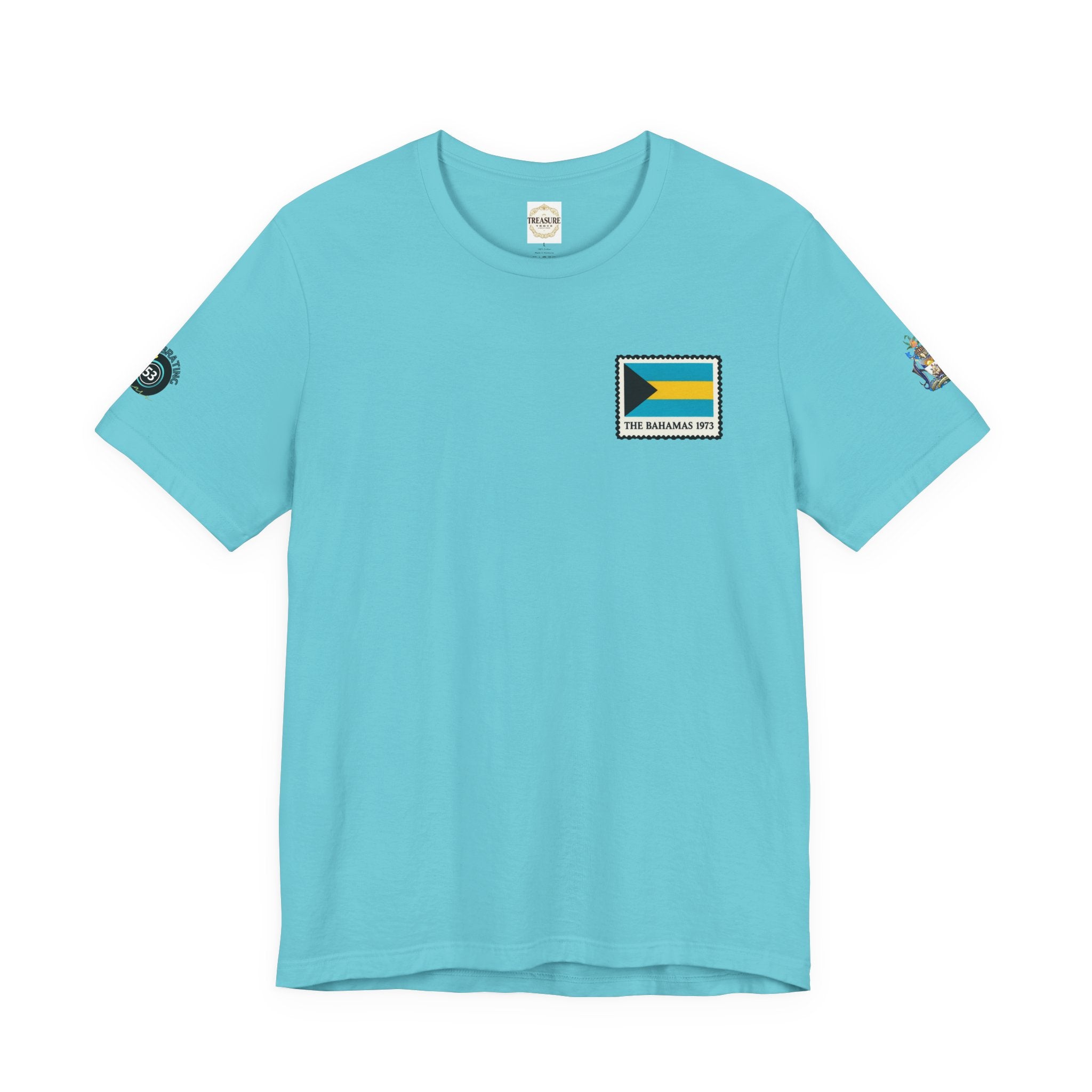 Nassau Bahamas Flag T‑Shirt — Nassau Island Map Tee