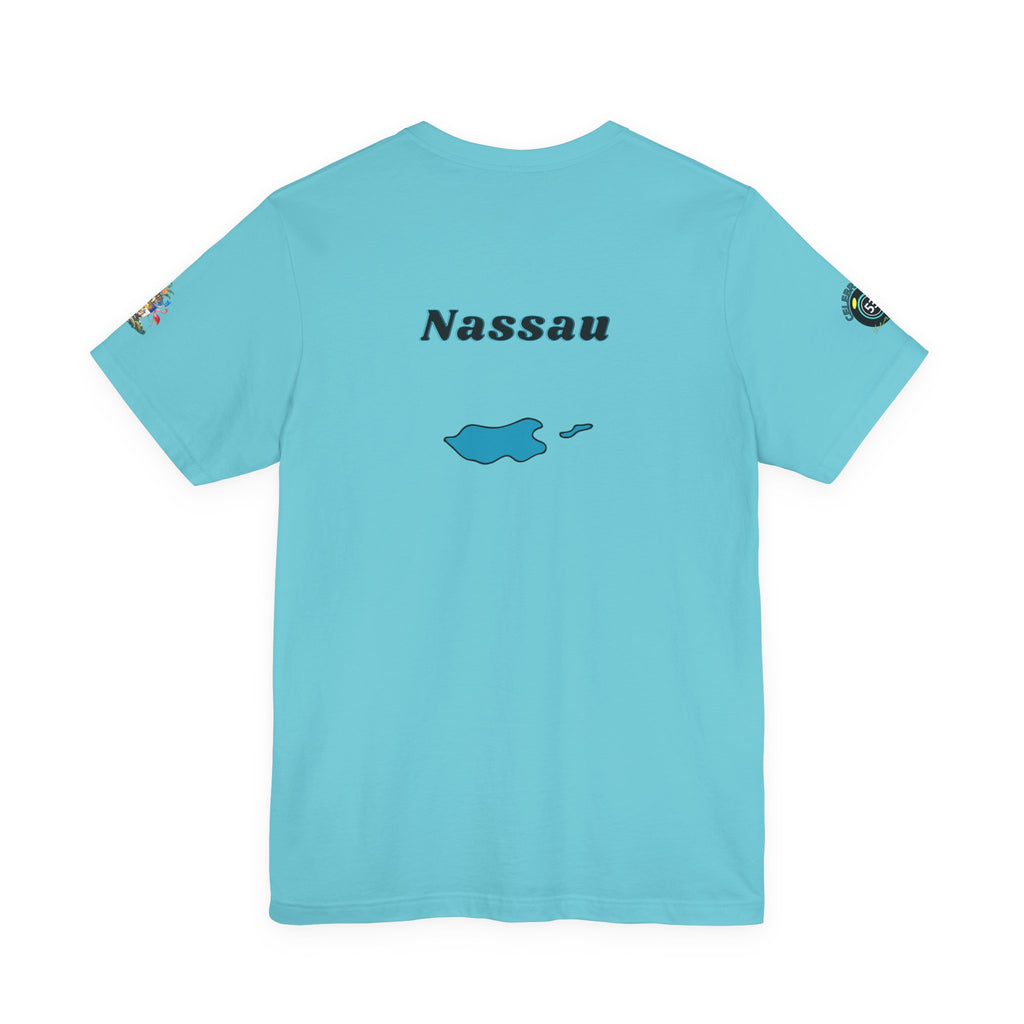 Nassau Bahamas Flag T‑Shirt — Nassau Island Map Tee