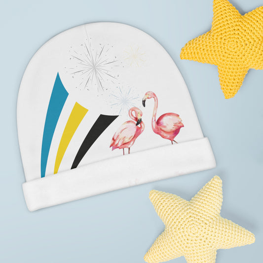Baby Beanie (AOP) Flamingo