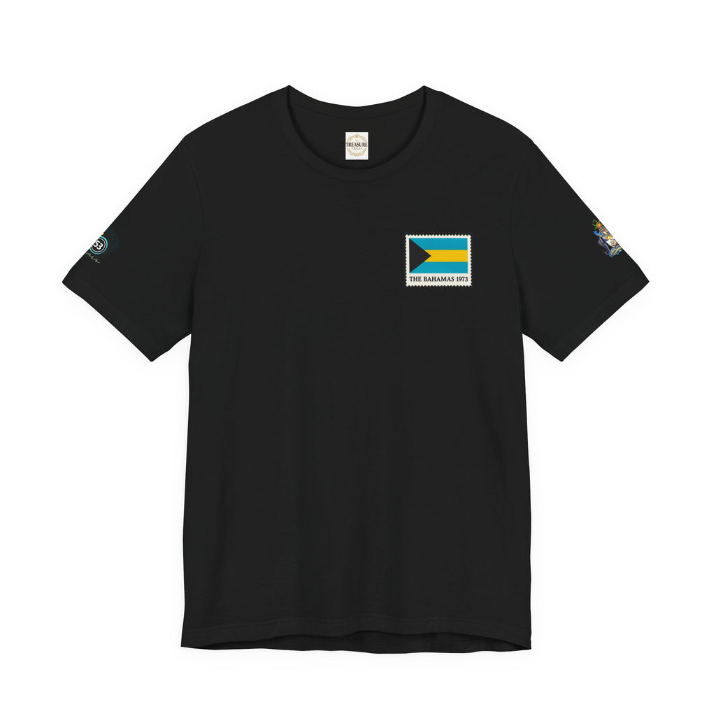 Nassau Bahamas Flag T‑Shirt — Nassau Island Map Tee