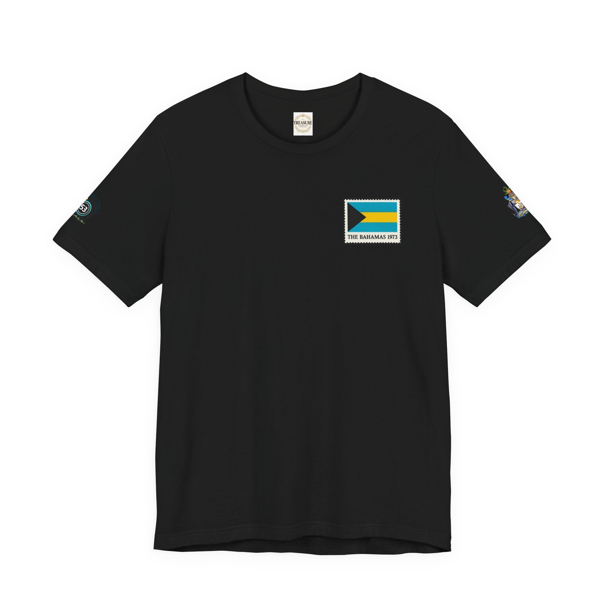 Nassau Bahamas Flag T‑Shirt — Nassau Island Map Tee