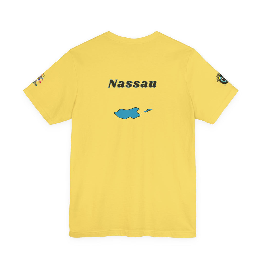 Nassau Bahamas Flag T‑Shirt — Nassau Island Map Tee