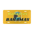 Custom Bahamas vanity plate front view — sublimation print on aluminum, 12x6 inch