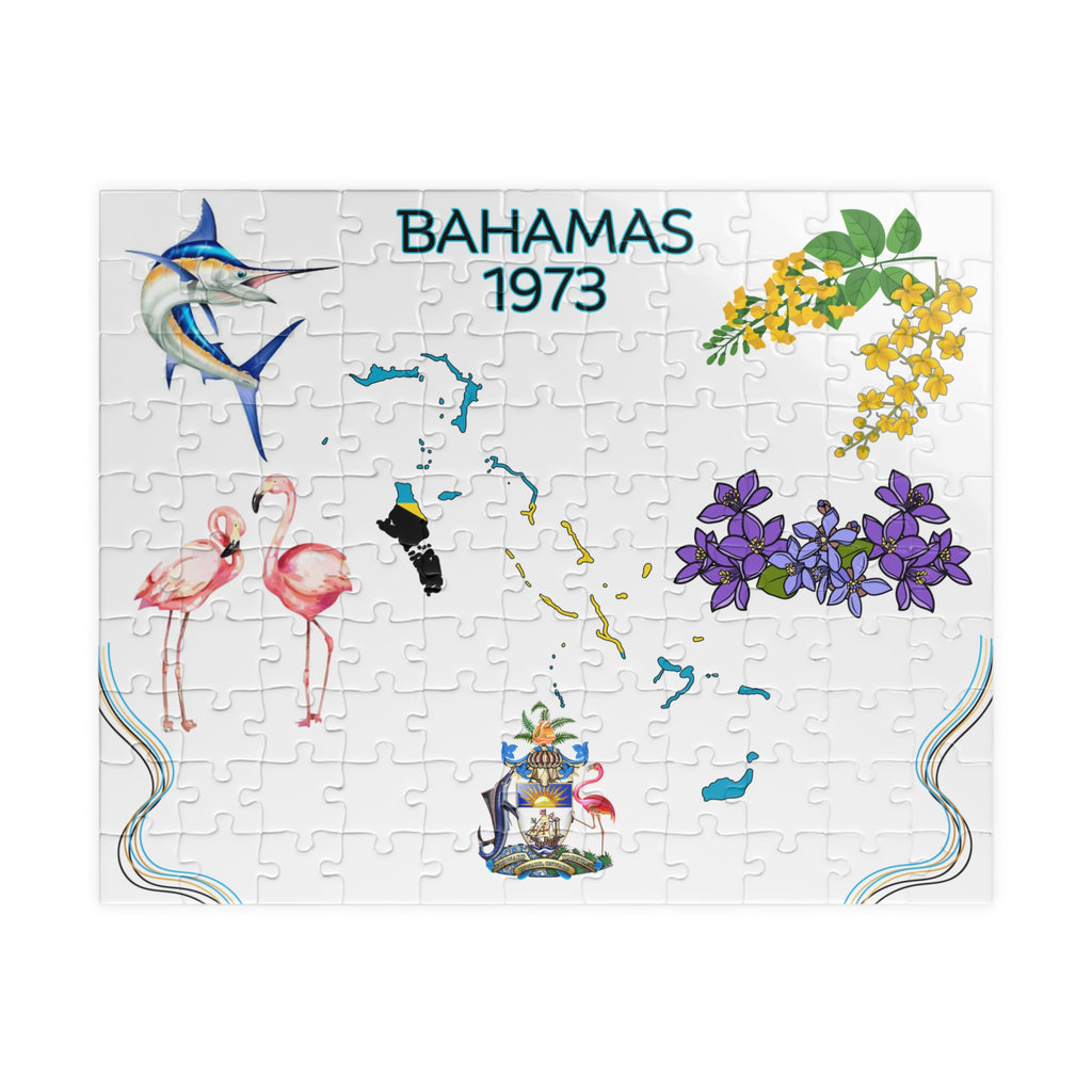 Bahamas 1973 with National Symbols Jigsaw Puzzle (110–1014 pcs)