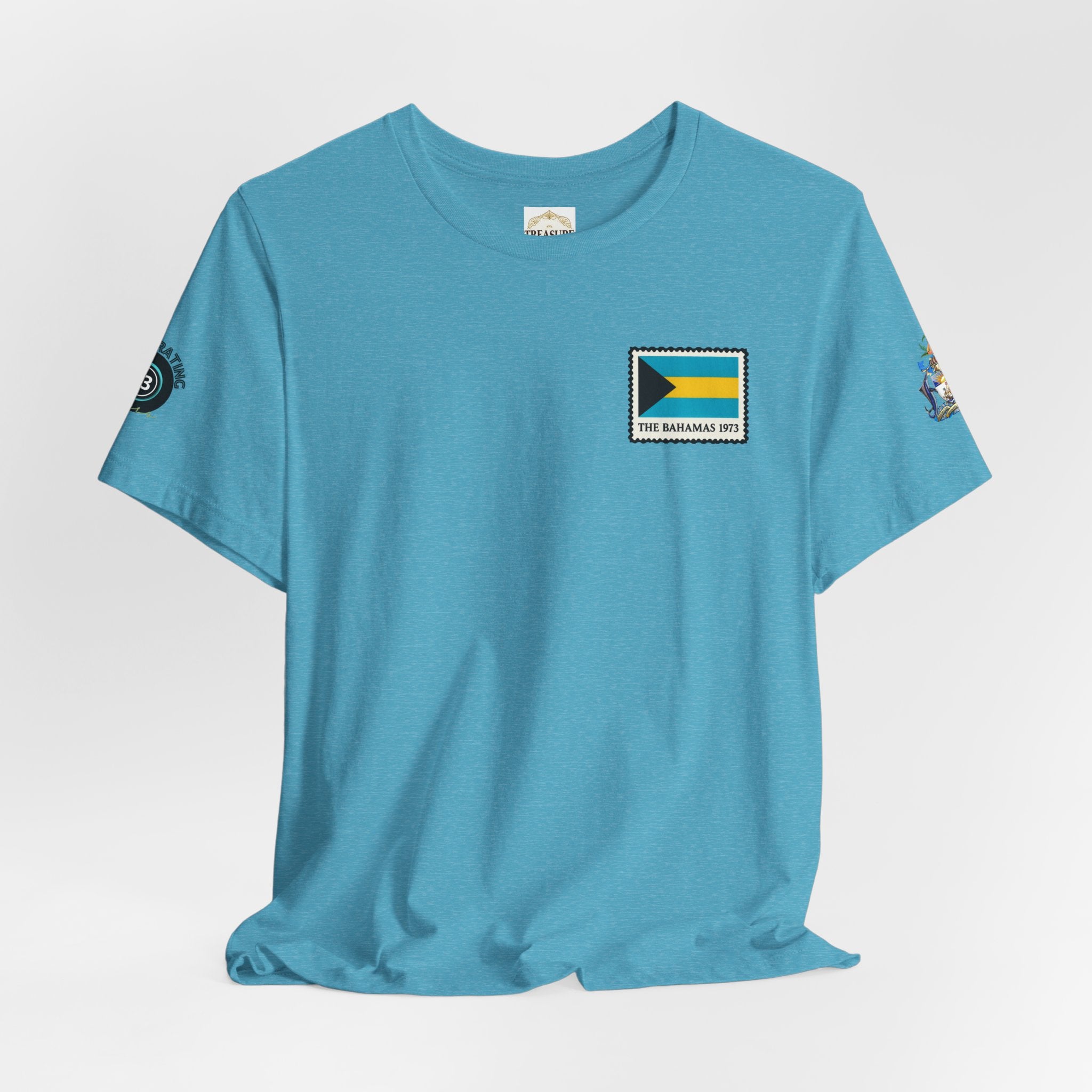 Nassau Bahamas Flag T‑Shirt — Nassau Island Map Tee