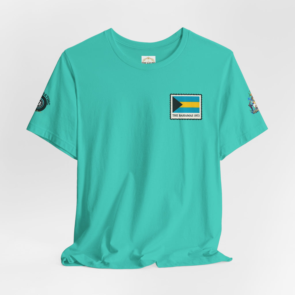 Nassau Bahamas Flag T‑Shirt — Nassau Island Map Tee
