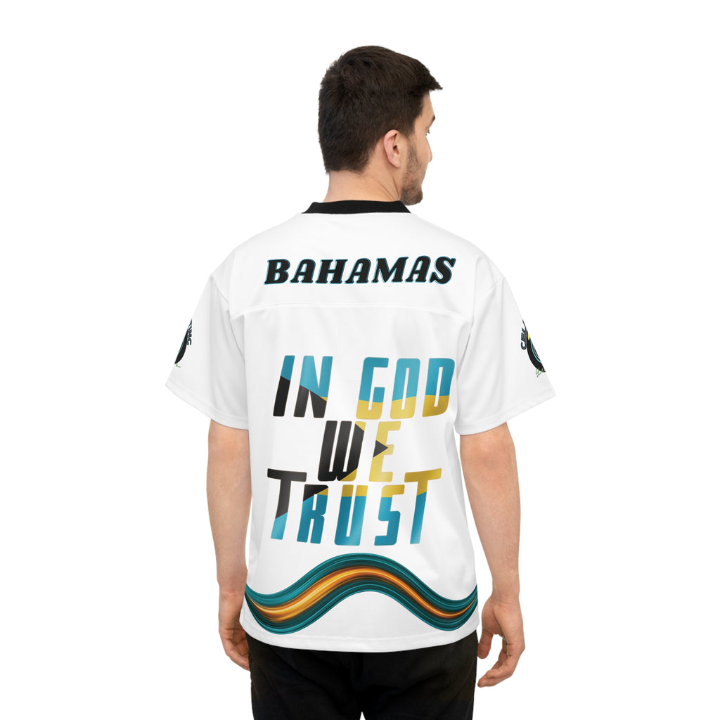 Bahamas Football Jersey — "In God We Trust" National Soccer Shirt