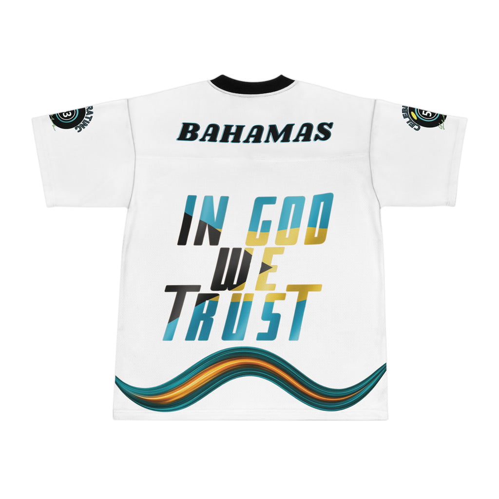 Bahamas Football Jersey — "In God We Trust" National Soccer Shirt