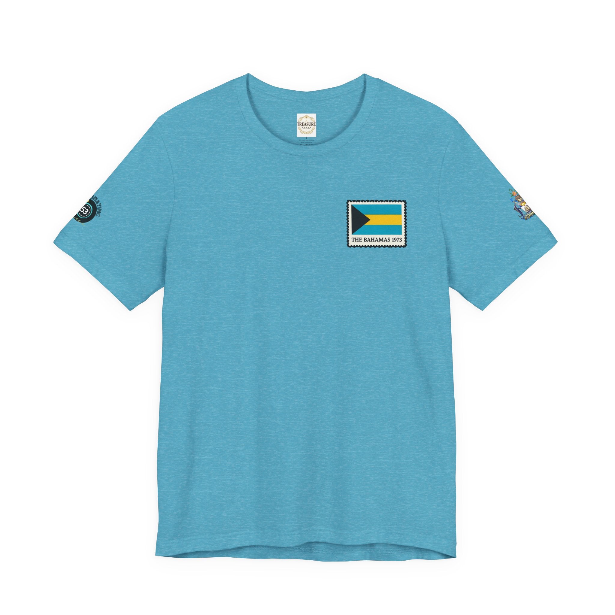 Nassau Bahamas Flag T‑Shirt — Nassau Island Map Tee
