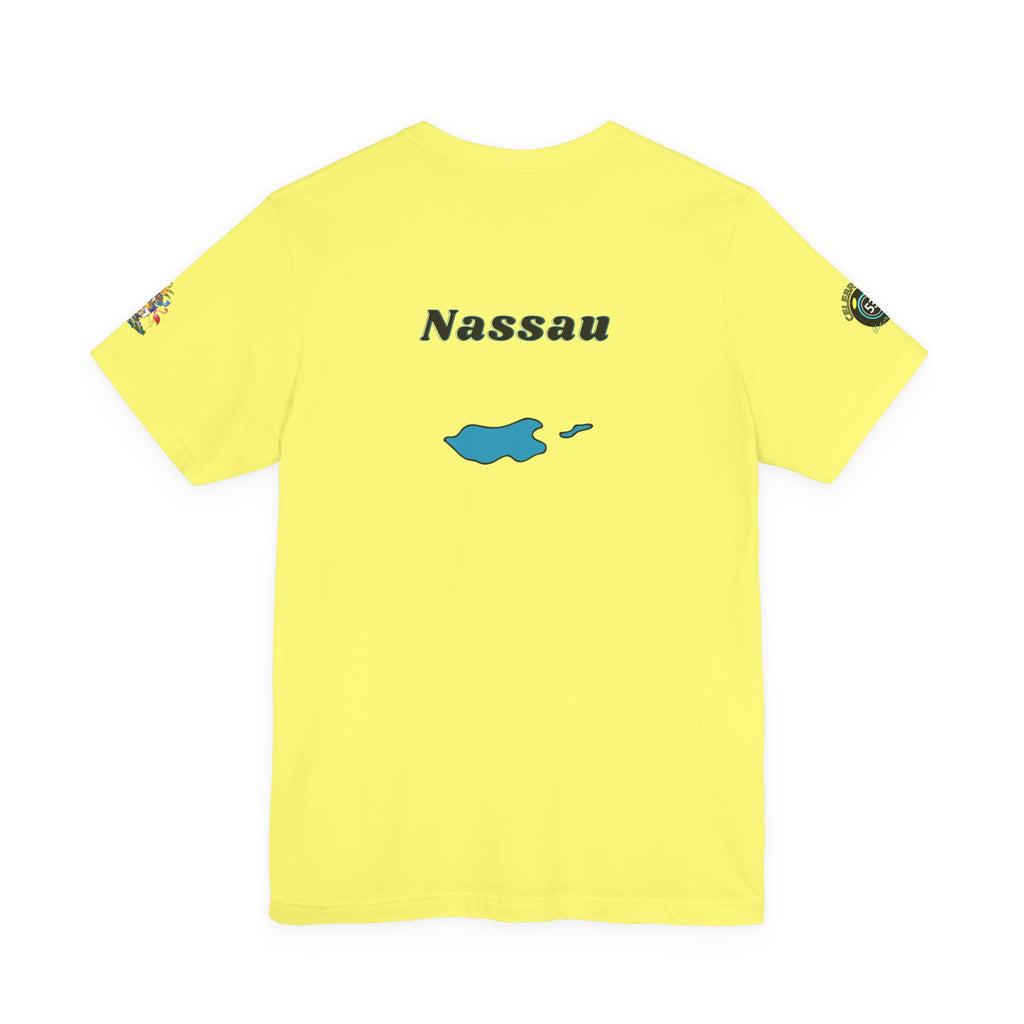 Nassau Bahamas Flag T‑Shirt — Nassau Island Map Tee