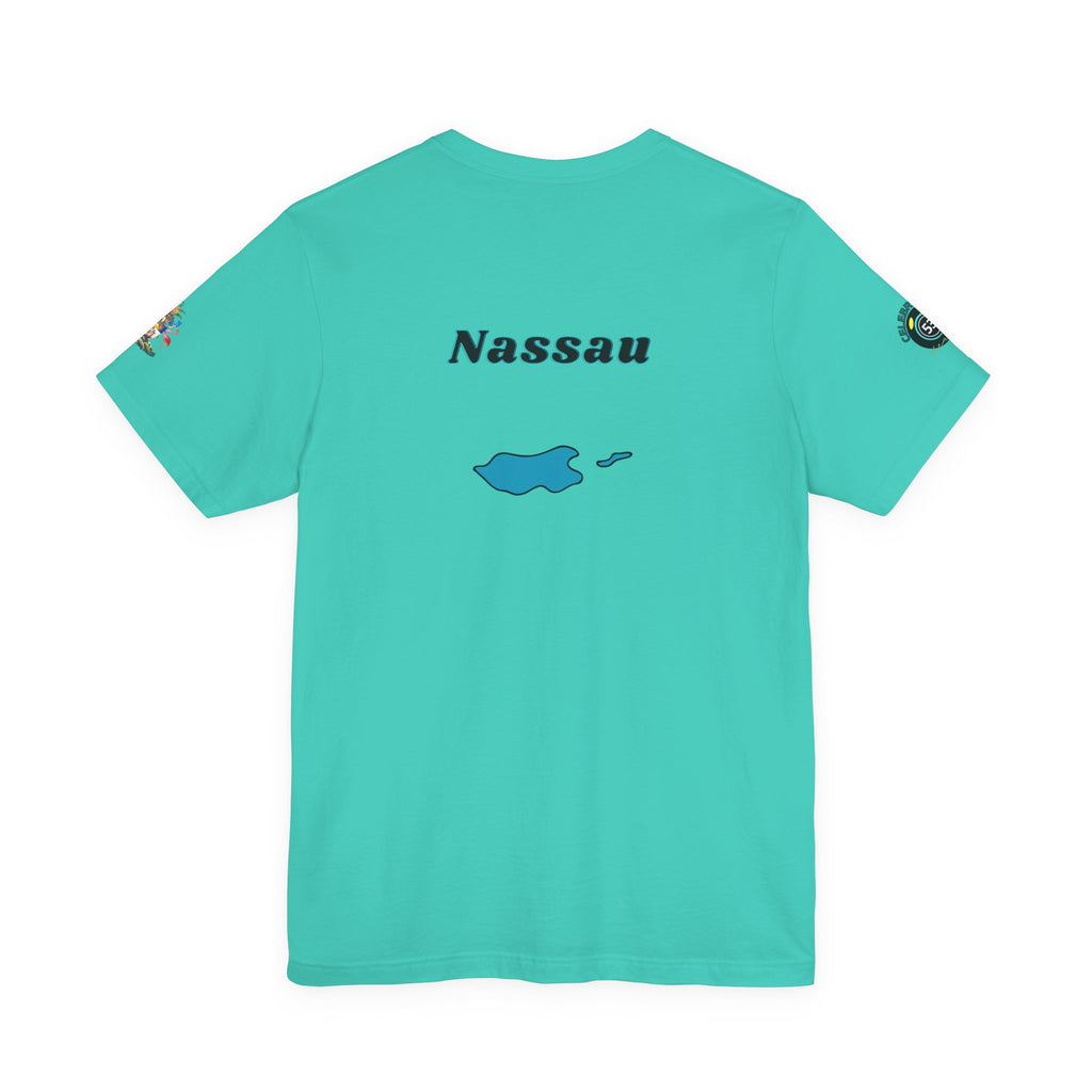 Nassau Bahamas Flag T‑Shirt — Nassau Island Map Tee