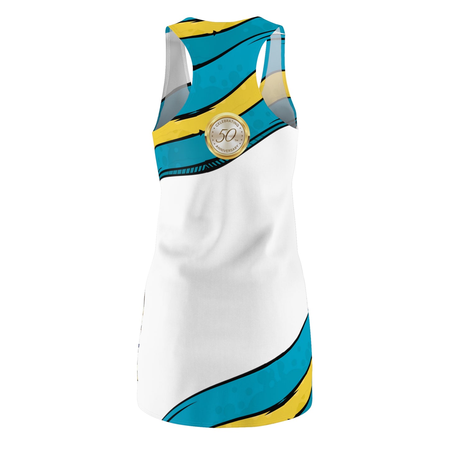 Coat of Arms Blend Dress - Front White