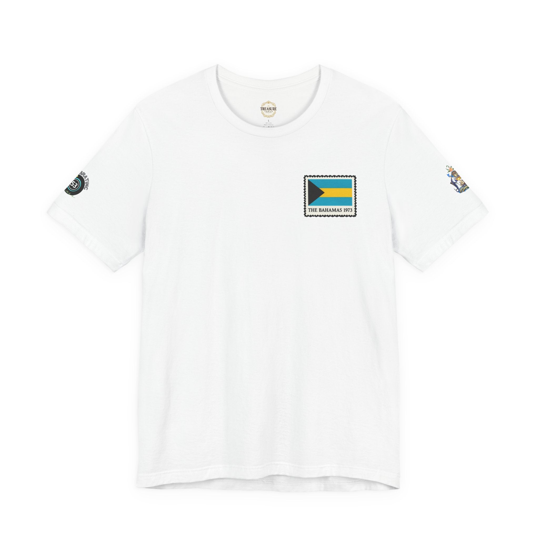 Nassau Bahamas Flag T‑Shirt — Nassau Island Map Tee