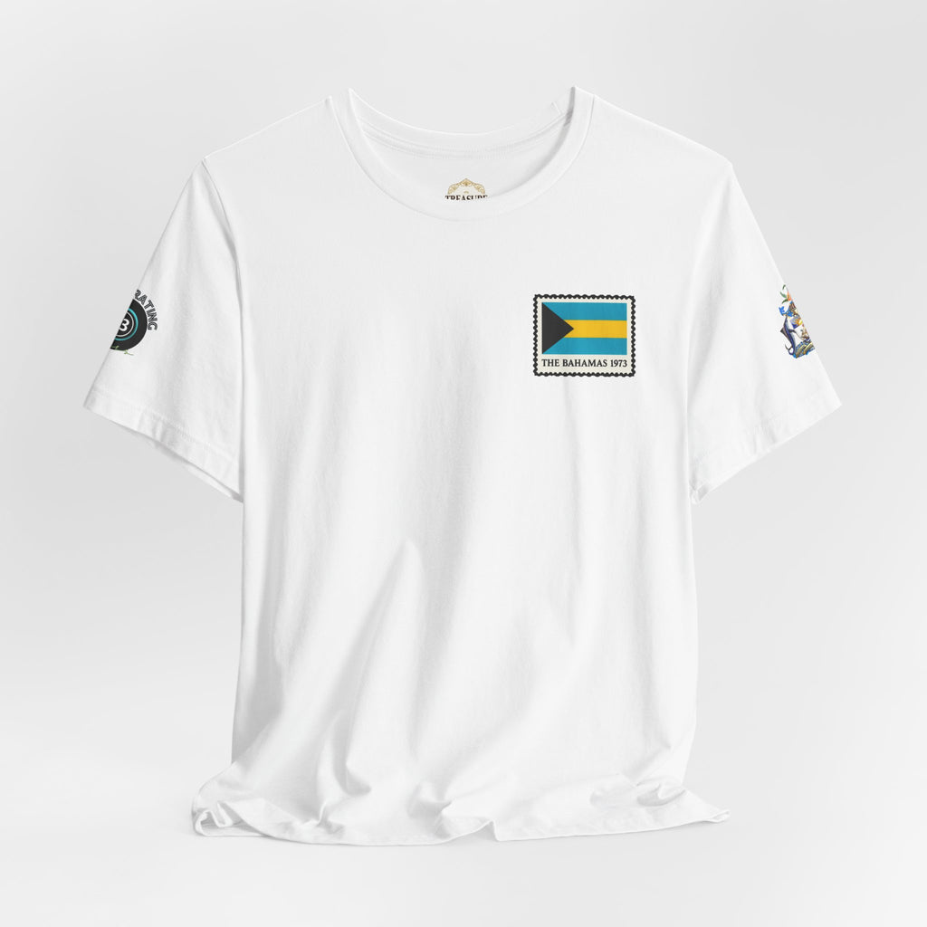 Nassau Bahamas Flag T‑Shirt — Nassau Island Map Tee