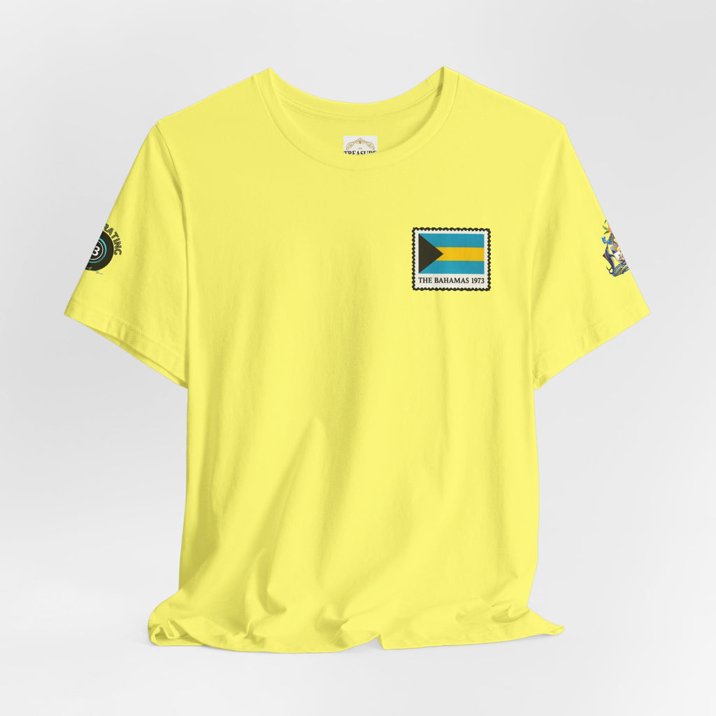 Nassau Bahamas Flag T‑Shirt — Nassau Island Map Tee