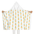 Youth Pineapple Hooded Towel front view — 24x48 inch kids AOP hooded beach towel