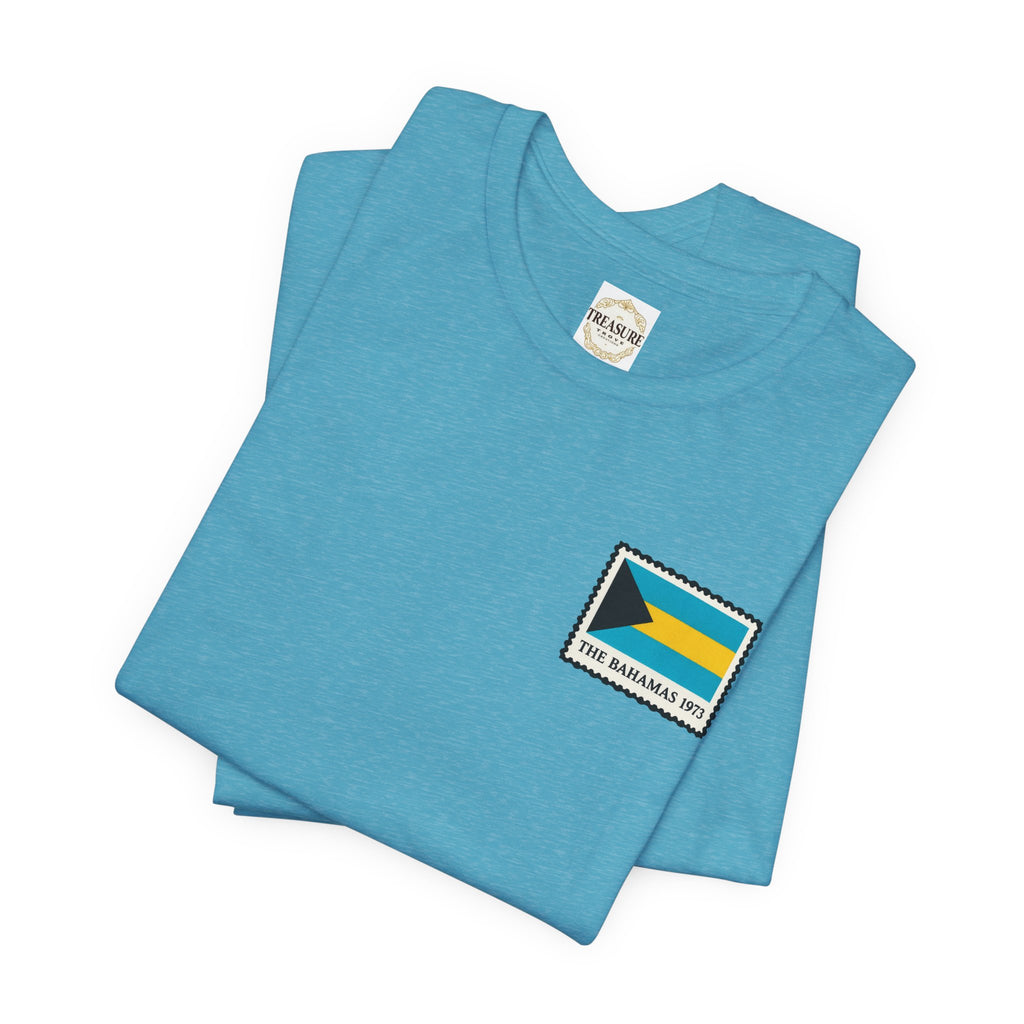 Nassau Bahamas Flag T‑Shirt — Nassau Island Map Tee