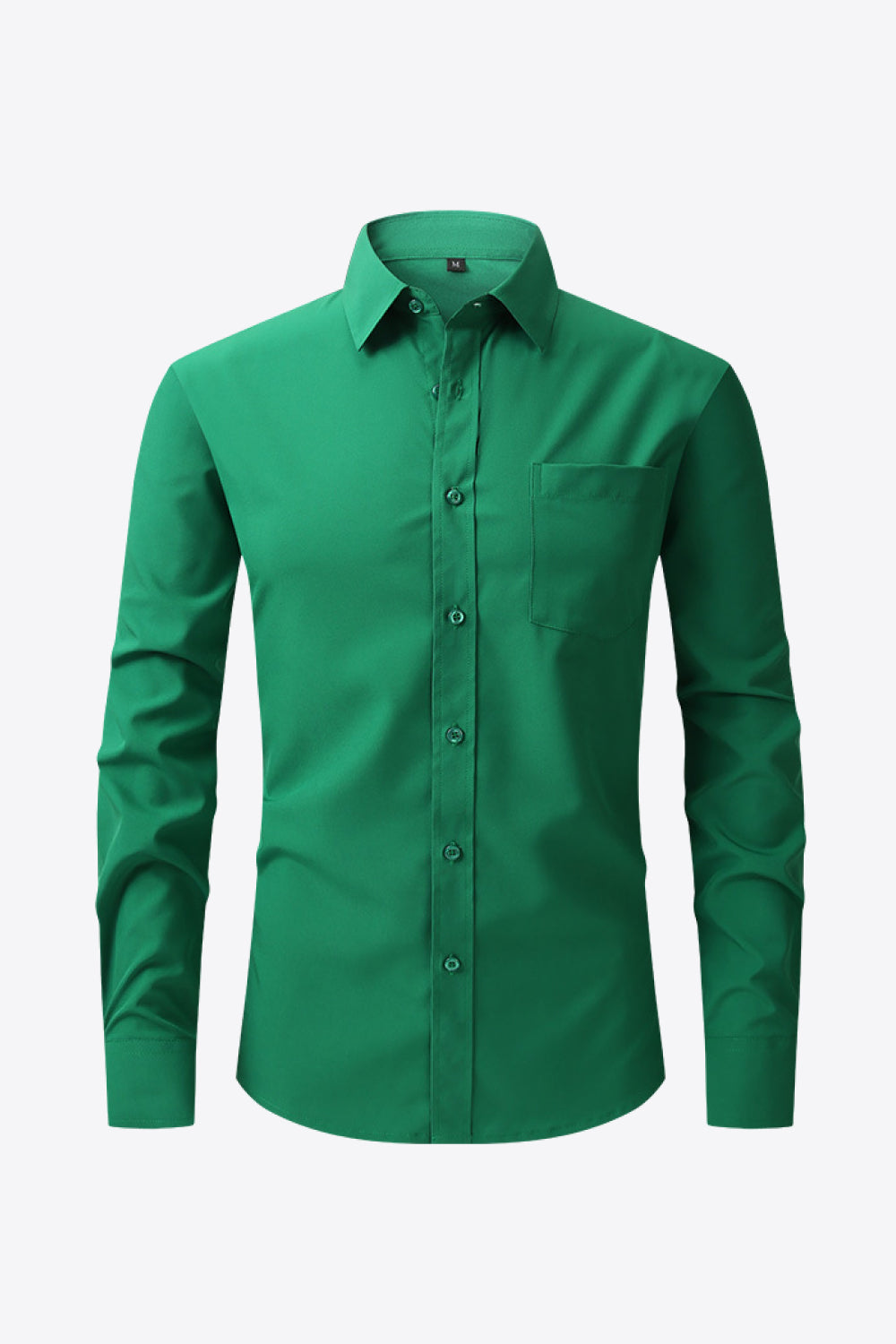 Collared Long-Sleeve Pocket Shirt
