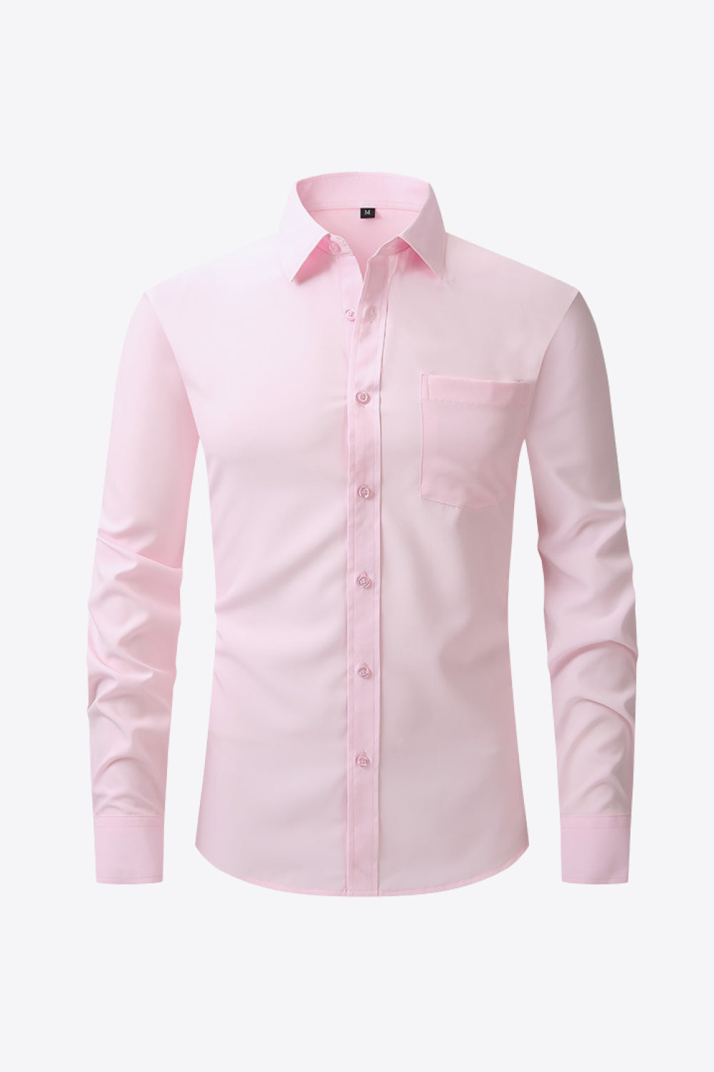 Collared Long-Sleeve Pocket Shirt