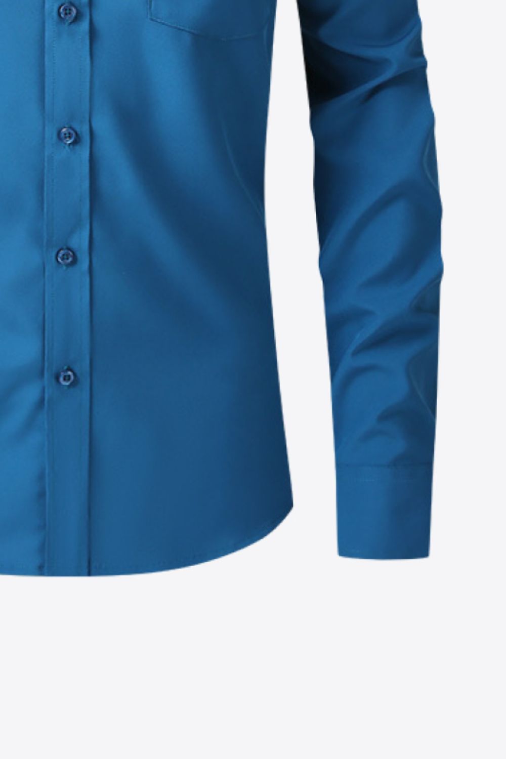 Collared Long-Sleeve Pocket Shirt