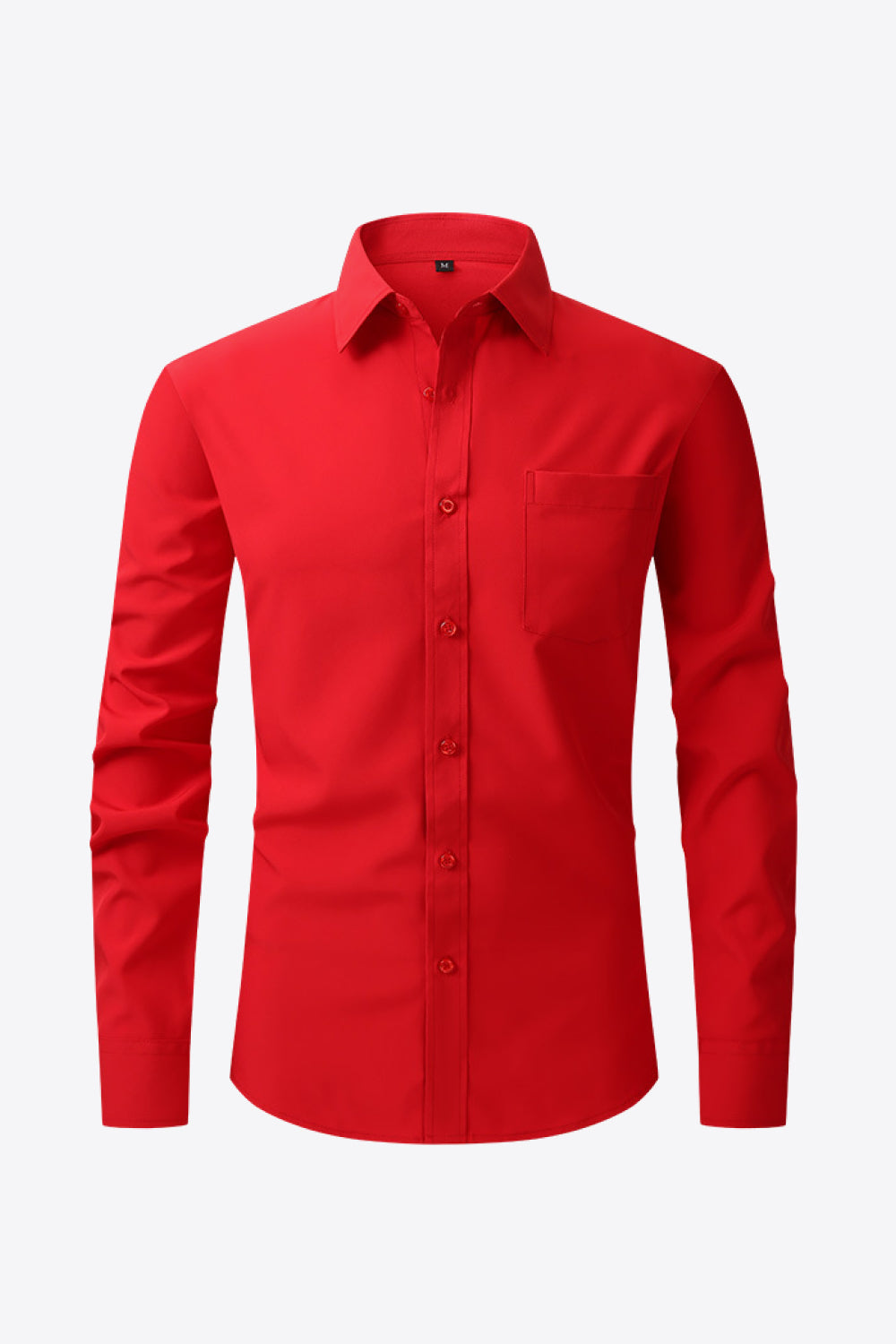 Collared Long-Sleeve Pocket Shirt