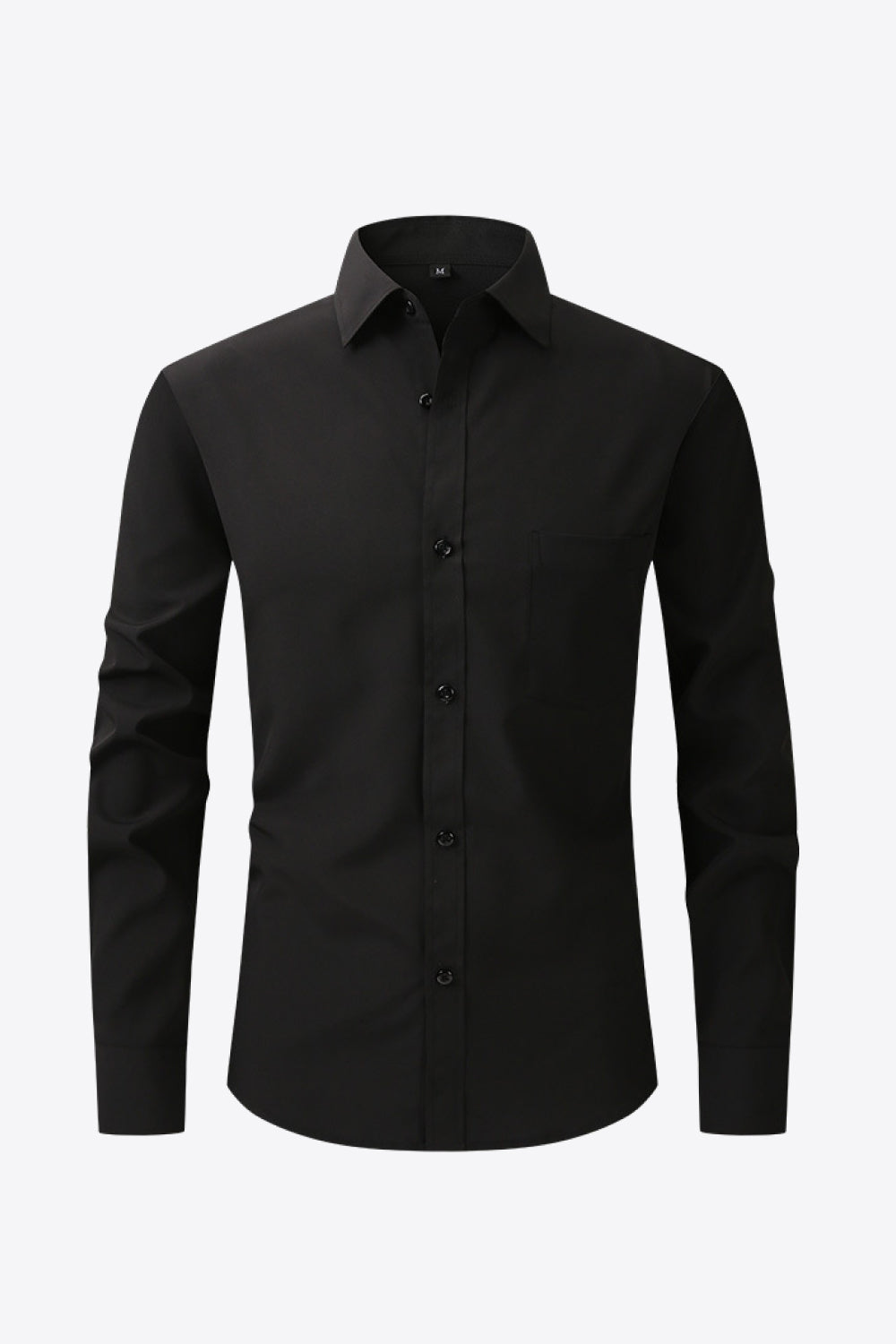 Collared Long-Sleeve Pocket Shirt