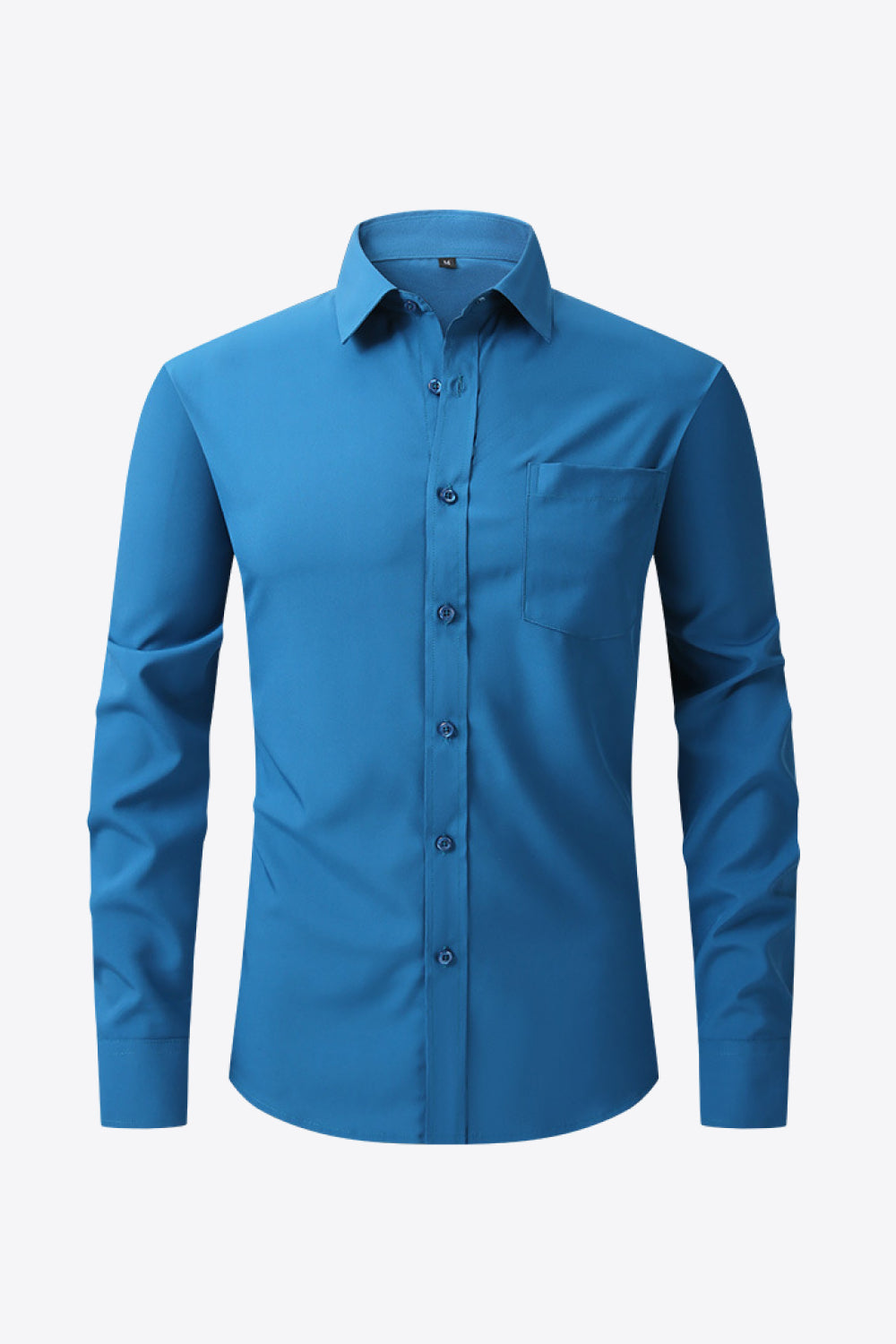 Collared Long-Sleeve Pocket Shirt