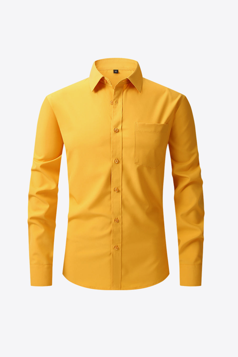 Collared Long-Sleeve Pocket Shirt